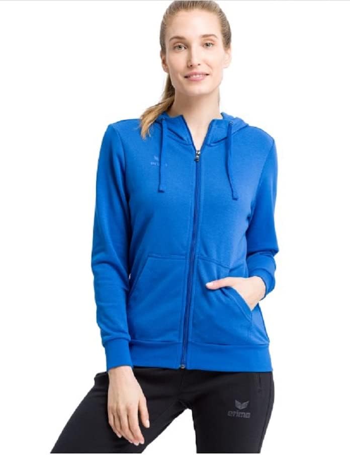 Erima Damen Basic Kapuzensweat Jacke, New Royal