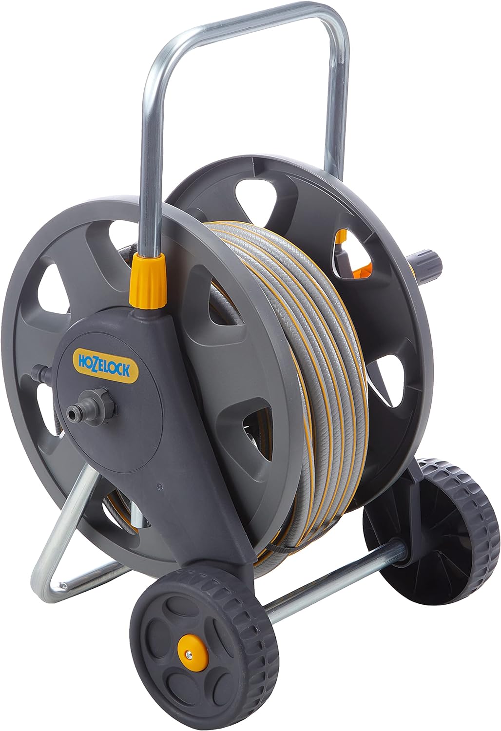 Hozelock Montierter Schlauchwagen (45m), mit 20m Schlauch für 45 Meter Schlauch mit 20 meter Schlauc