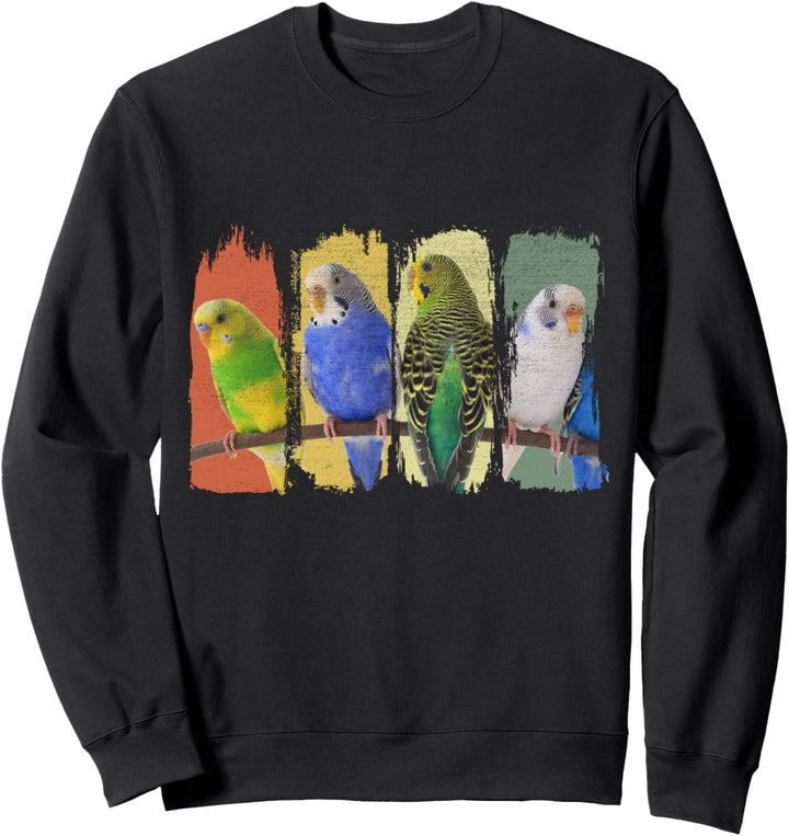 Wellensittich Retro Sweatshirt