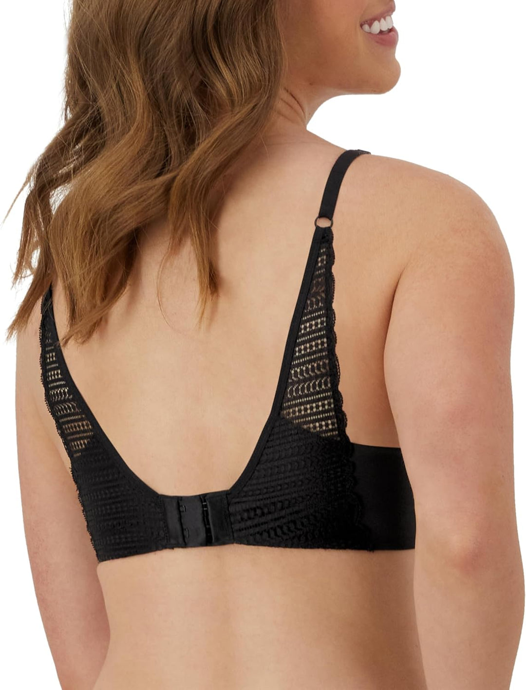Maidenform Damen Comfort Devotion Embellished Bra BH 80D Schwarz, 80D Schwarz