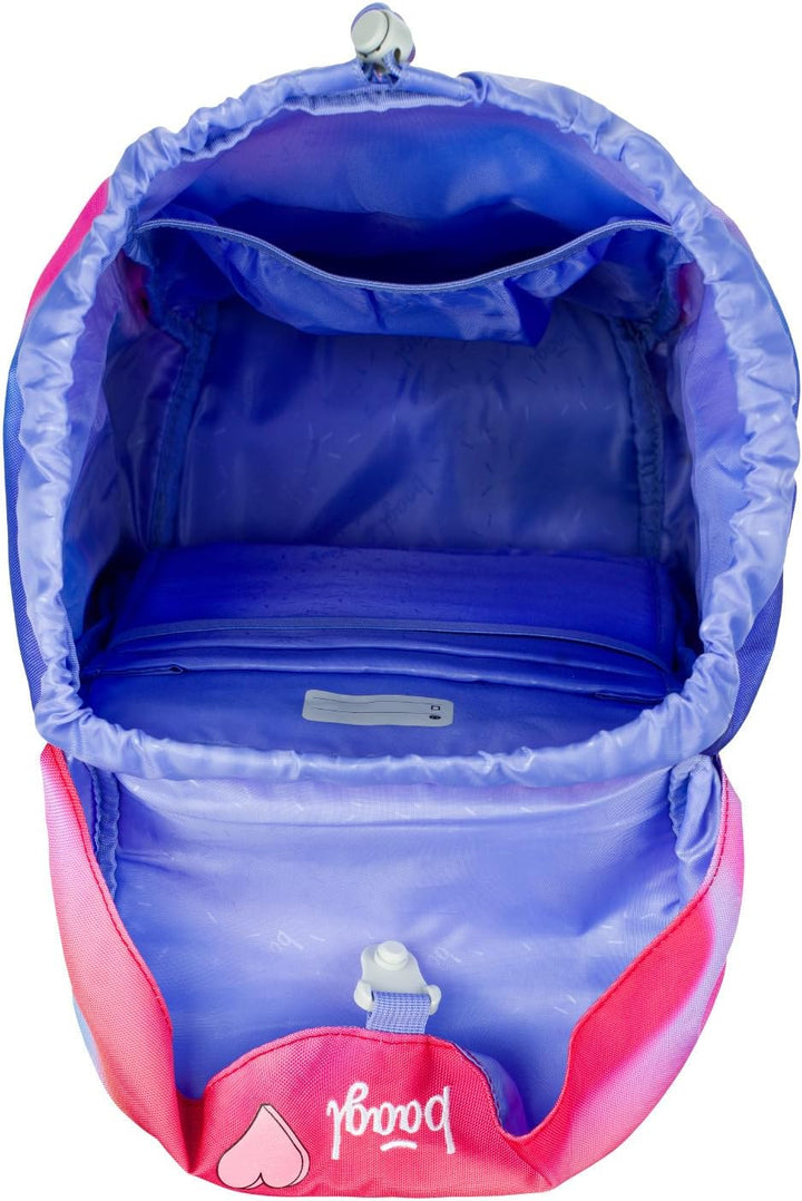 Baagl Schulranzen Mädchen für 1. Klasse, Airy Schultasche Set 3-Teilig, Grundschule Schulrucksack fü