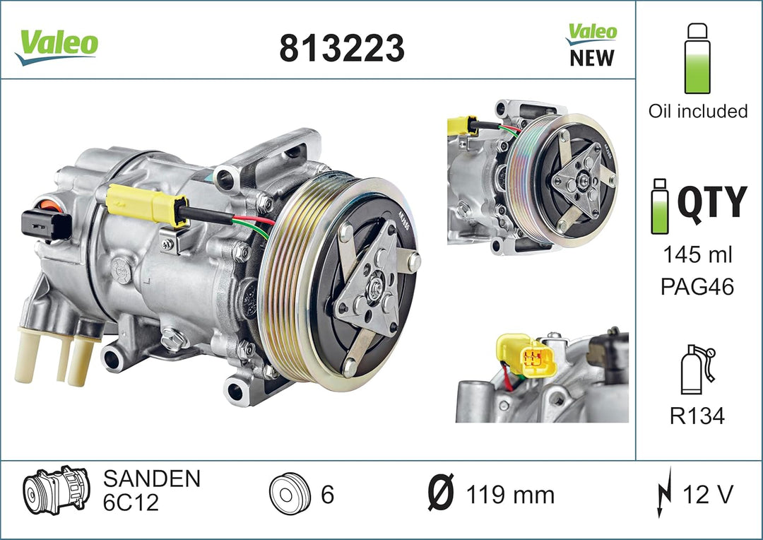 Valeo Kompressor Klimaanlage 813223