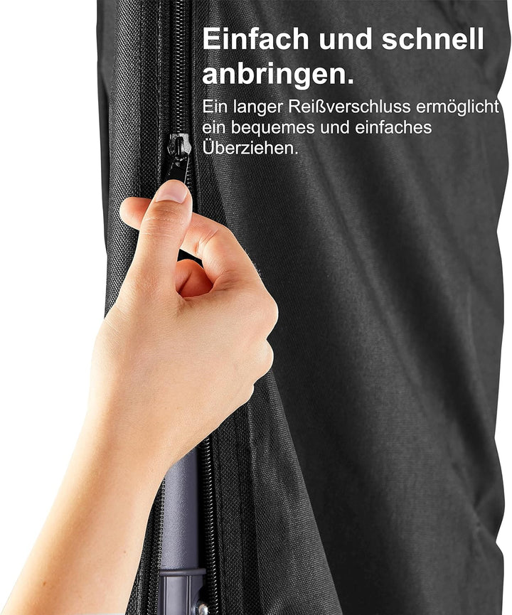 Springreen Premium Sonnenschirm Schutzhülle für Ampelschirme zwischen Ø 2-4 m | Sonnenschirm Abdecku