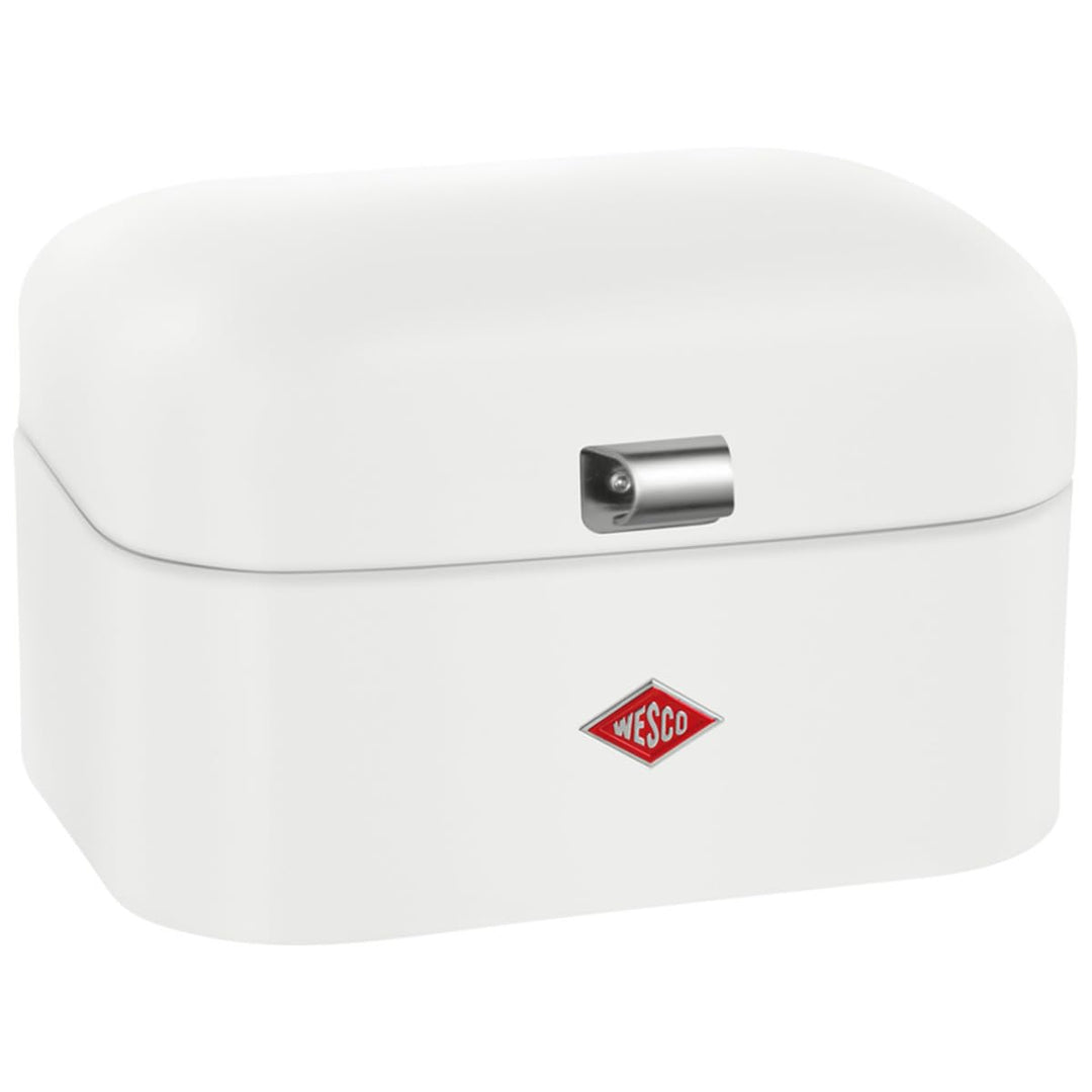 WESCO Single Grandy Brotkasten in der Farbe weiss matt, pulverbeschichtetes Stahlblech, Lüftungslöch