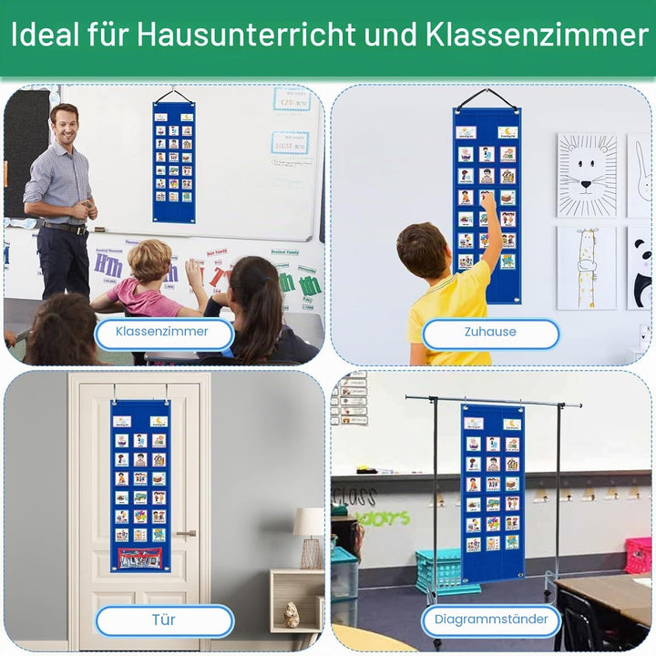KIKIGOAL Kinder visuelle Planung Kalender Diagramm, 2 in 1 Autismus täglichen Routine Diagramm mit 7
