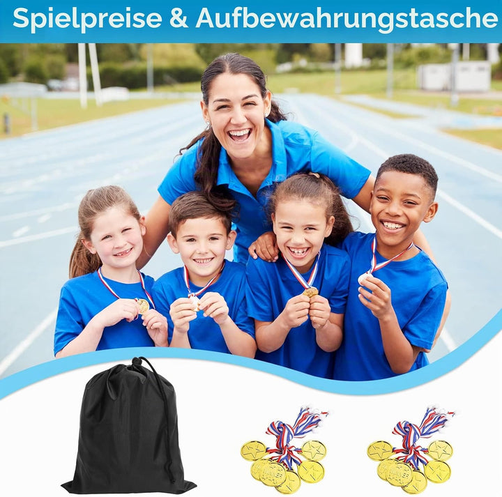 CWLAKON Tauziehen Seilspiel, Outdoor Spiele Gartenspiele für Kinder Erwachsene, Medaillen für Kinder