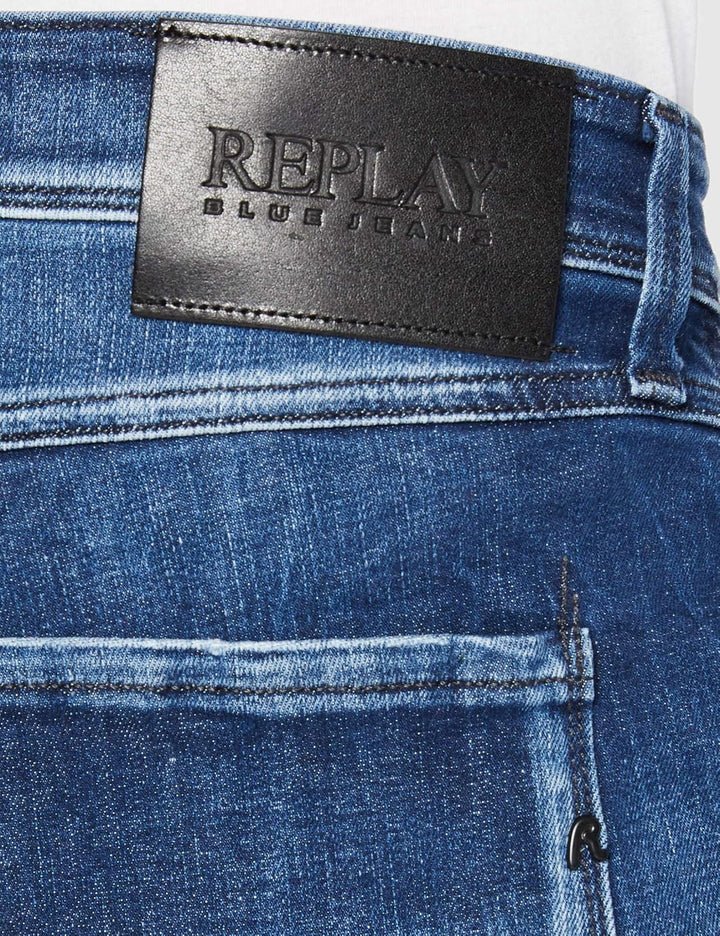 REPLAY Herren Anbass Jeans, 009 MEDIUM Blue, 32W / 36L