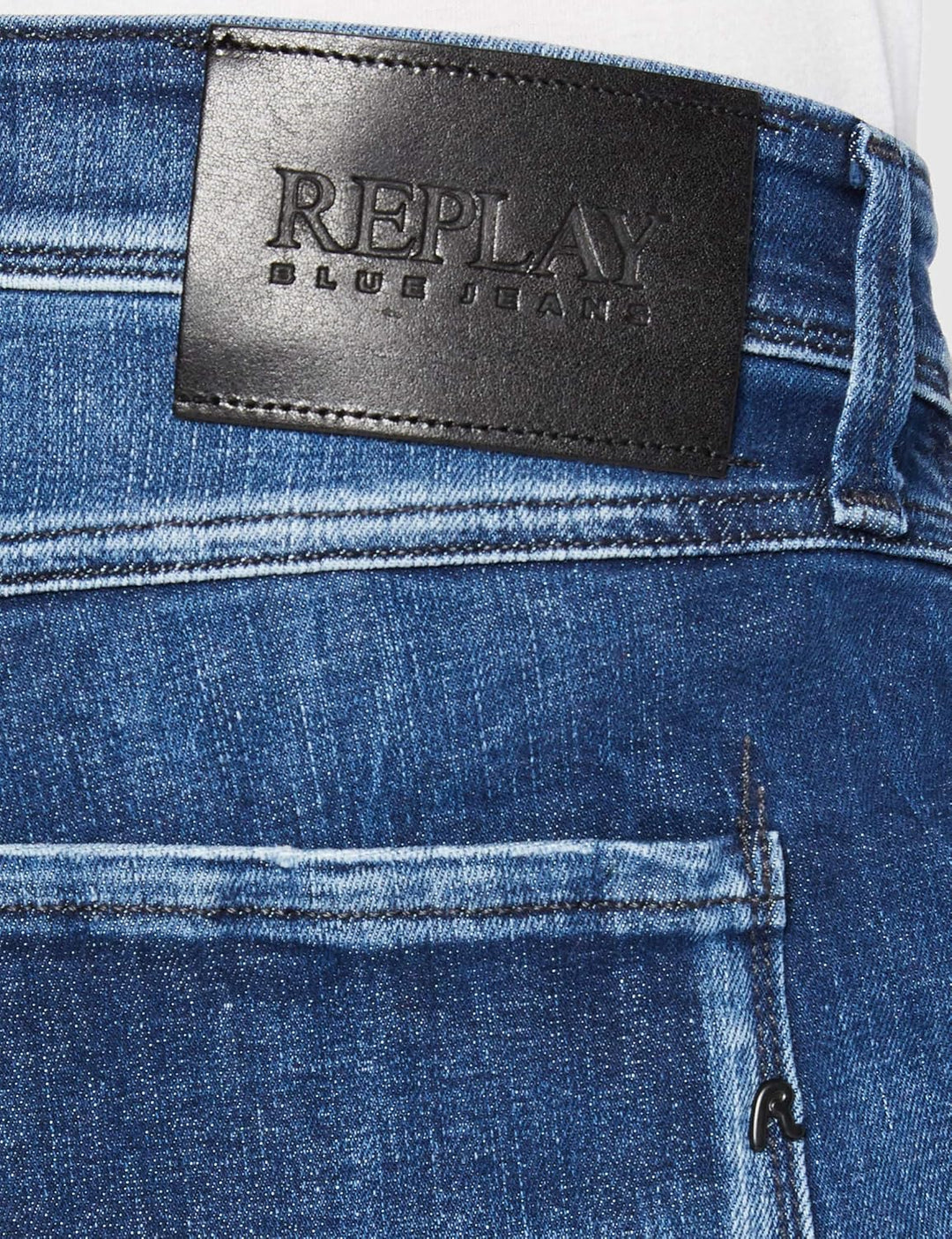 REPLAY Herren Anbass Jeans 33W / 30L 009 Medium Blue, 33W / 30L 009 Medium Blue