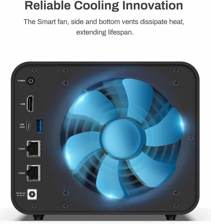 TERRAMASTER F4-424 Pro NAS Speicher - 4Bay Core i3-N305 8-Core 8-Thread CPU, 32GB DDR5 RAM, 2.5GbE P