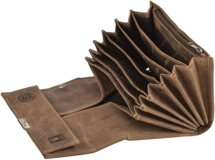 Greenburry Kellnerset Kellnergeldbörse Kellnerbörse Kellnergeldbeutel Kellnertasche braun