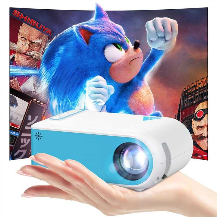 Nasin Mini Beamer Unterstützt 1080P, 4K Projektor Tragbarer mit WiFi 6 und Bluetooth5.4, Beamer Klei