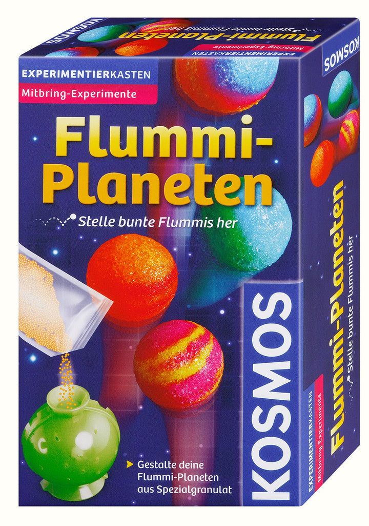 KOSMOS Flummi-Planeten, bunte Flummis selbst herstellen, coole Farbmuster selber mixen, Experimentie