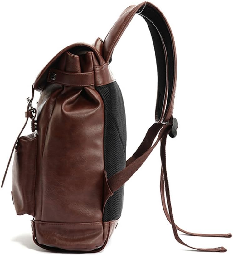 YFbear Daypacks Rucksäcke Kunstleder mit grosser Kapazität Vintage Schulranzen Schultasche Laptop-Ru