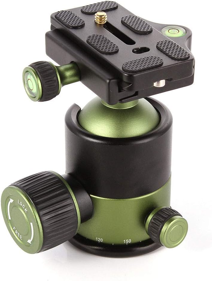 20KG Heavy Duty Kugelkopf Stativkopf mit Schnellwechselplatte 1/4 zoll Schraube Blitzschuhadapter 36