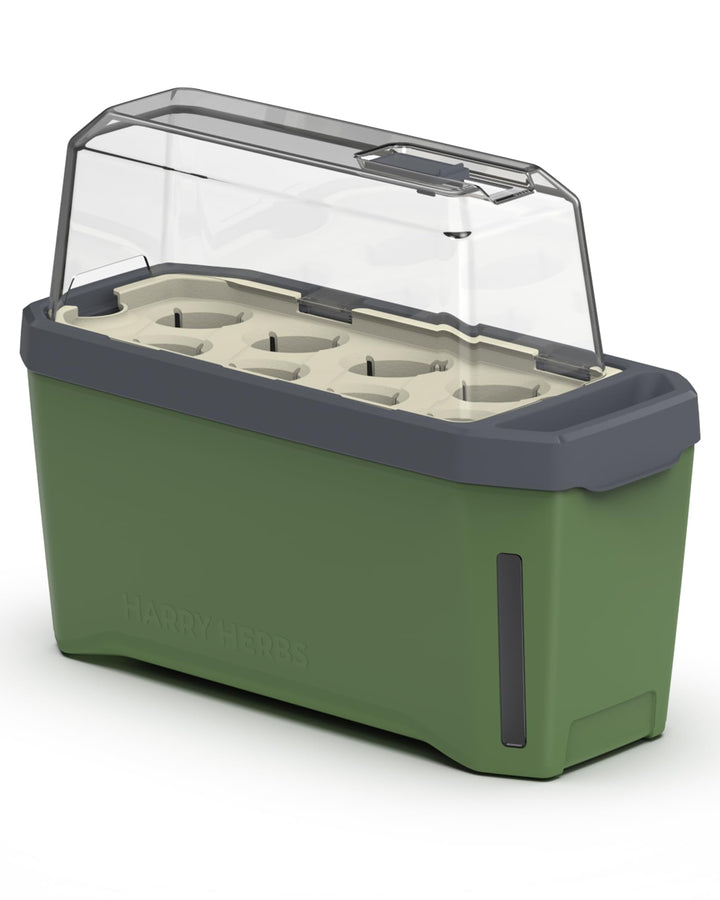 Harry Herbs - 4 in 1 Kräutertopf - Anzucht - Microgreens - Hydroponik - integriertes Wasserreservoir