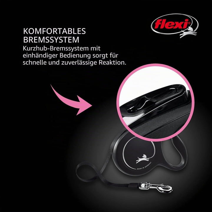 Flexi Classic Roll-Hundeleine (Seil), ergonomisch, langlebig und verhedderungsfrei, für Hunde bis zu