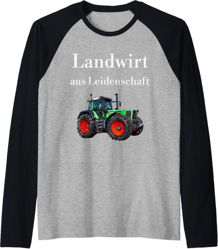 Traktor Landwirt Bauer Trecker Landwirtschafts Geschenk Raglan
