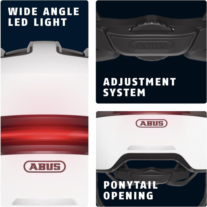 ABUS Urban Helm HUD-Y - mit magnetischem, aufladbarem LED-Rücklicht &amp; Magnetverschluss - cooler Fahr