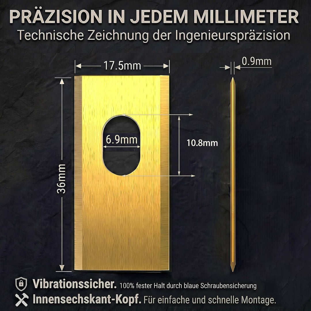 HAUSPROFI 60x Titan Ersatzmesser Ersatzklingen für Dreame A1 / A2 / A1 Pro/Ultra & M1 / M2 Mährobote