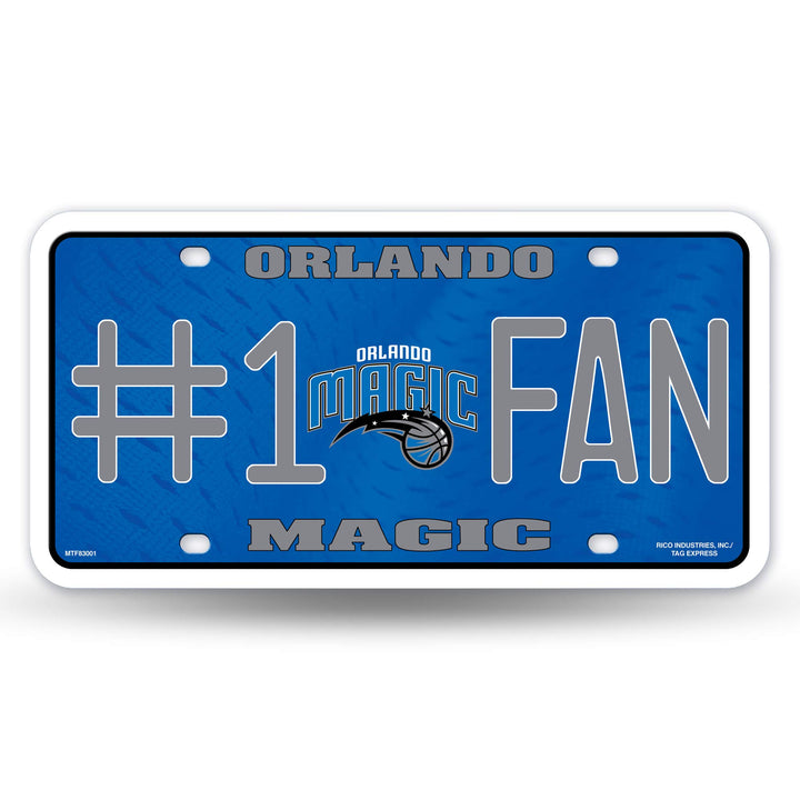 NBA #1 Fan Metall Kennzeichenanhänger Orlando Magic, Orlando Magic