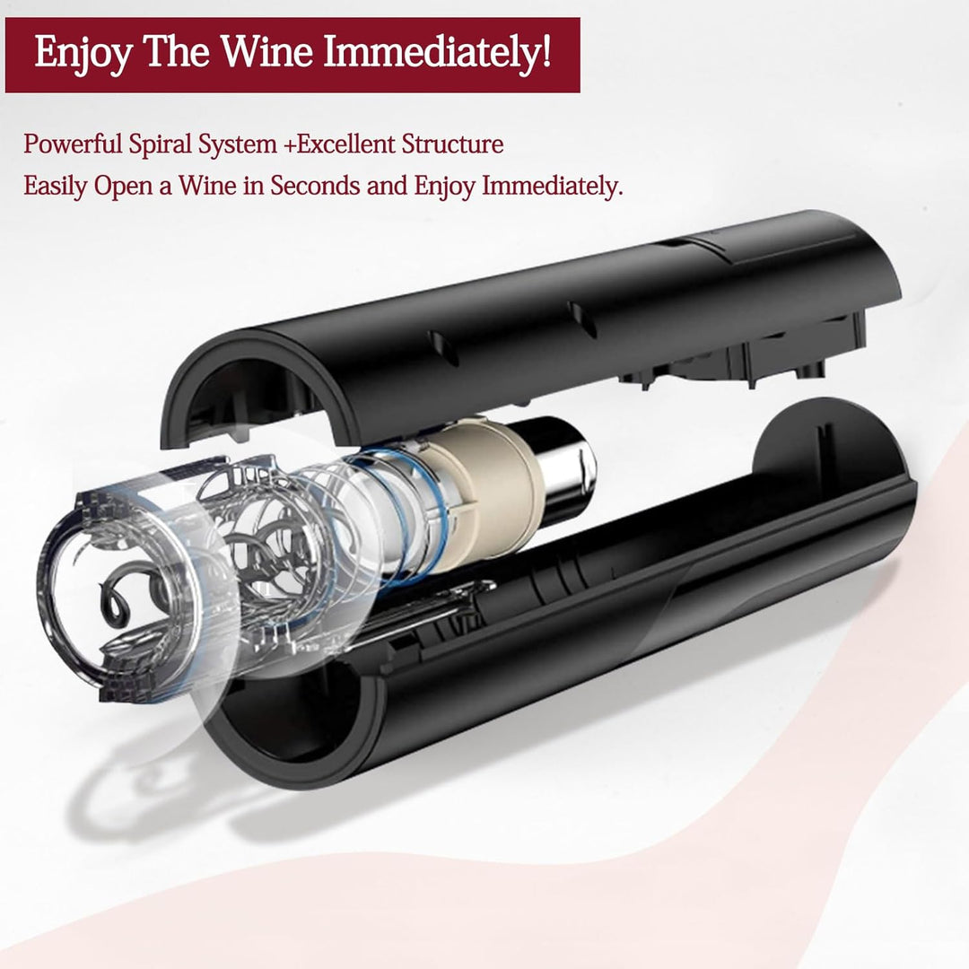 Korkenzieher Elektrisch, Weinflaschenöffner Set, Automatischer Flaschenöffner, Geschenkidee Weinflas