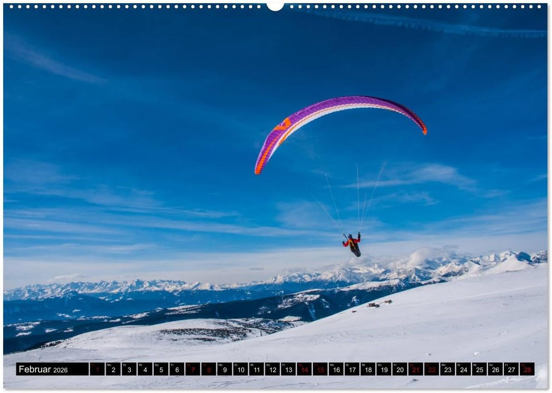 Paragliding - unvergessliche Momente erleben (hochwertiger Premium Wandkalender 2026 DIN A2 quer), K