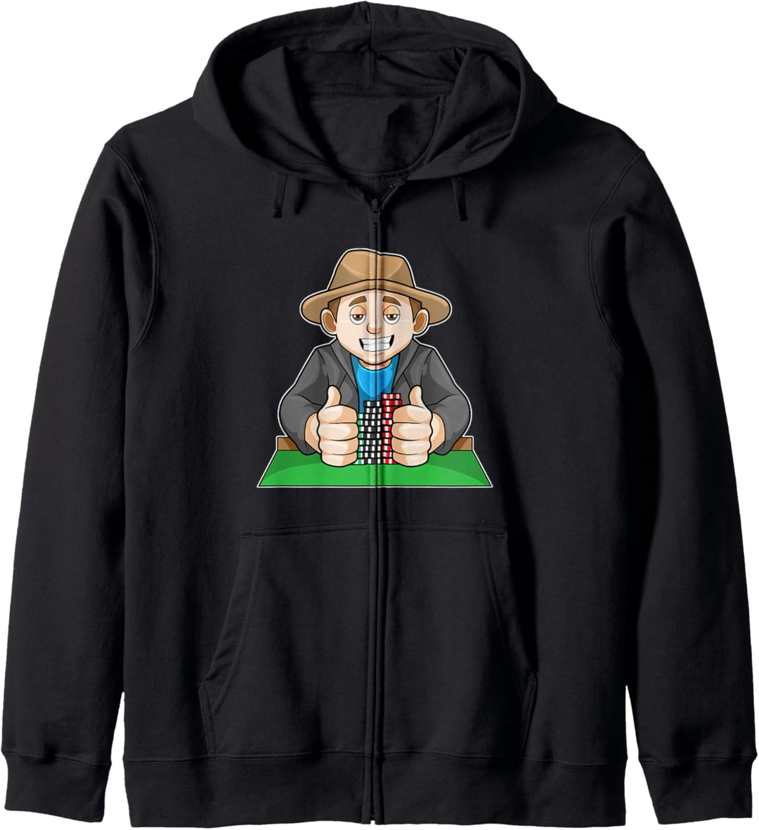 Poker Pokerchips Kartenspiel Kapuzenjacke