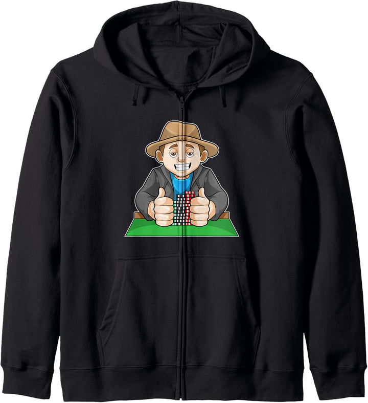 Poker Pokerchips Kartenspiel Kapuzenjacke