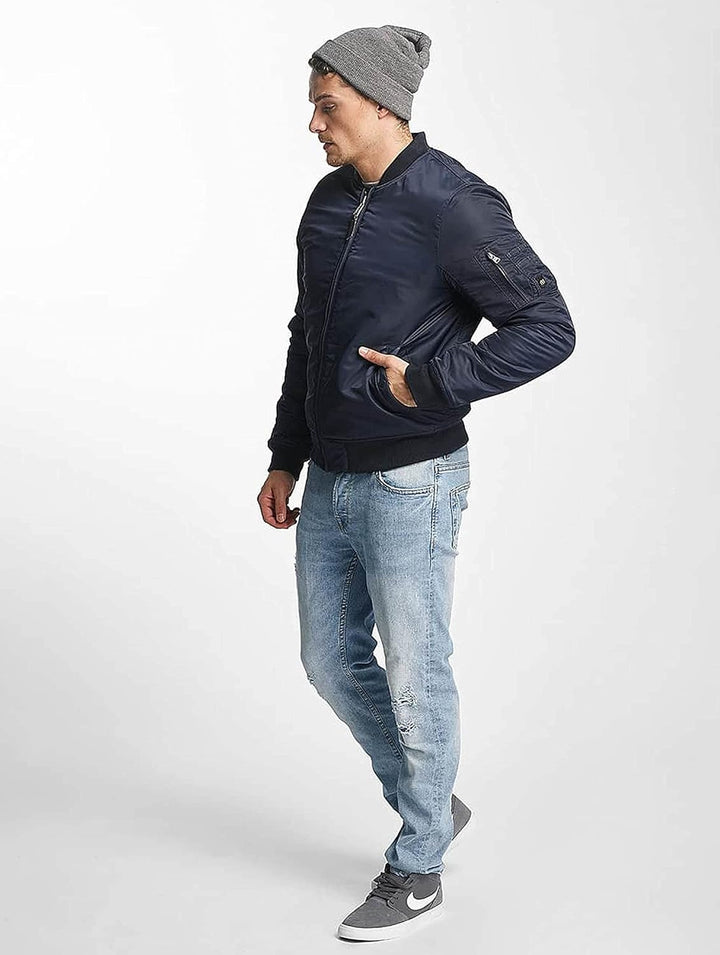 Vintage Industries Westford MA1 Jacke (Blue/Black,L)