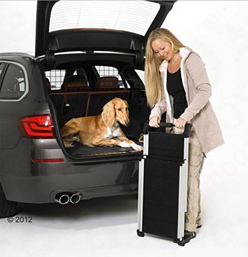 Zusammenklappbare Alu-Teleskop-Hunderampe (geeignet für Hunde bis 85 kg) - perfekt, um Ihrem Hund in