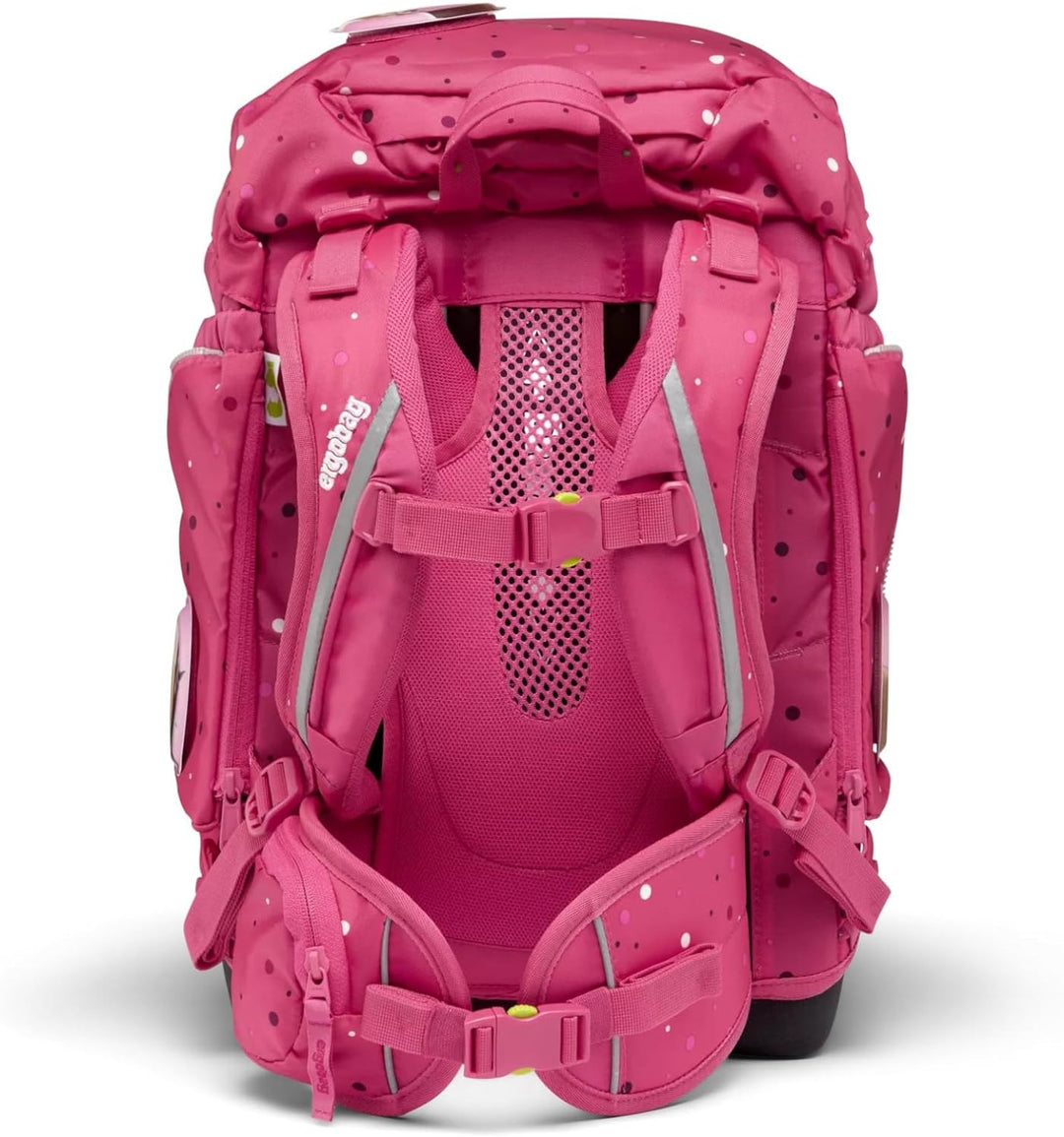 ergobag pack Set ergonomischer Schulrucksack, 6-teilig, Urlaub auf dem ReitBärhof - Pink, Einheitsgr