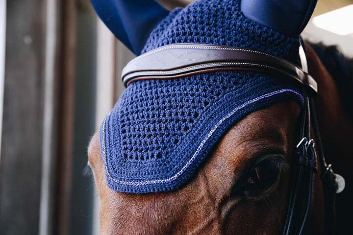 Kentucky Horsewear Wellington Sparkling Soundless Fliegenohren navy WB, navy WB