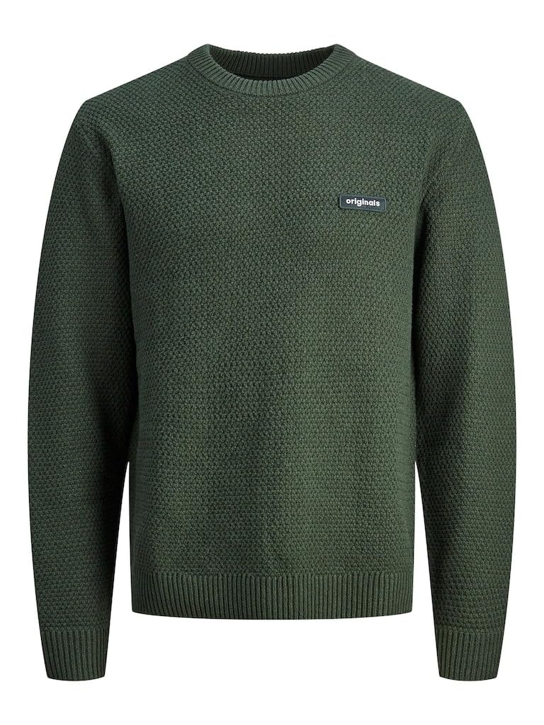 JACK & JONES Herren Jorsilverlake Knit Crew Neck Strickpullover, Magical Forest