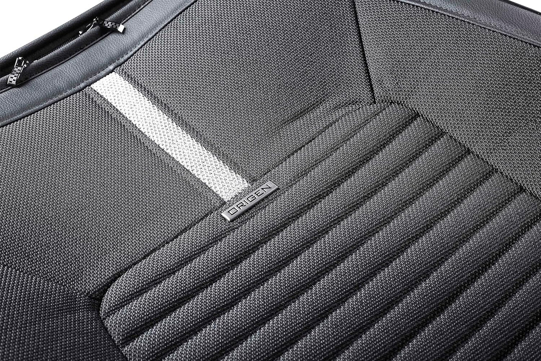 Origen Vordersitzbezug Modell R3 Schwarz mit 6 cm Schaumstoff. Kompatibel mit Seitenairbag. Hergeste