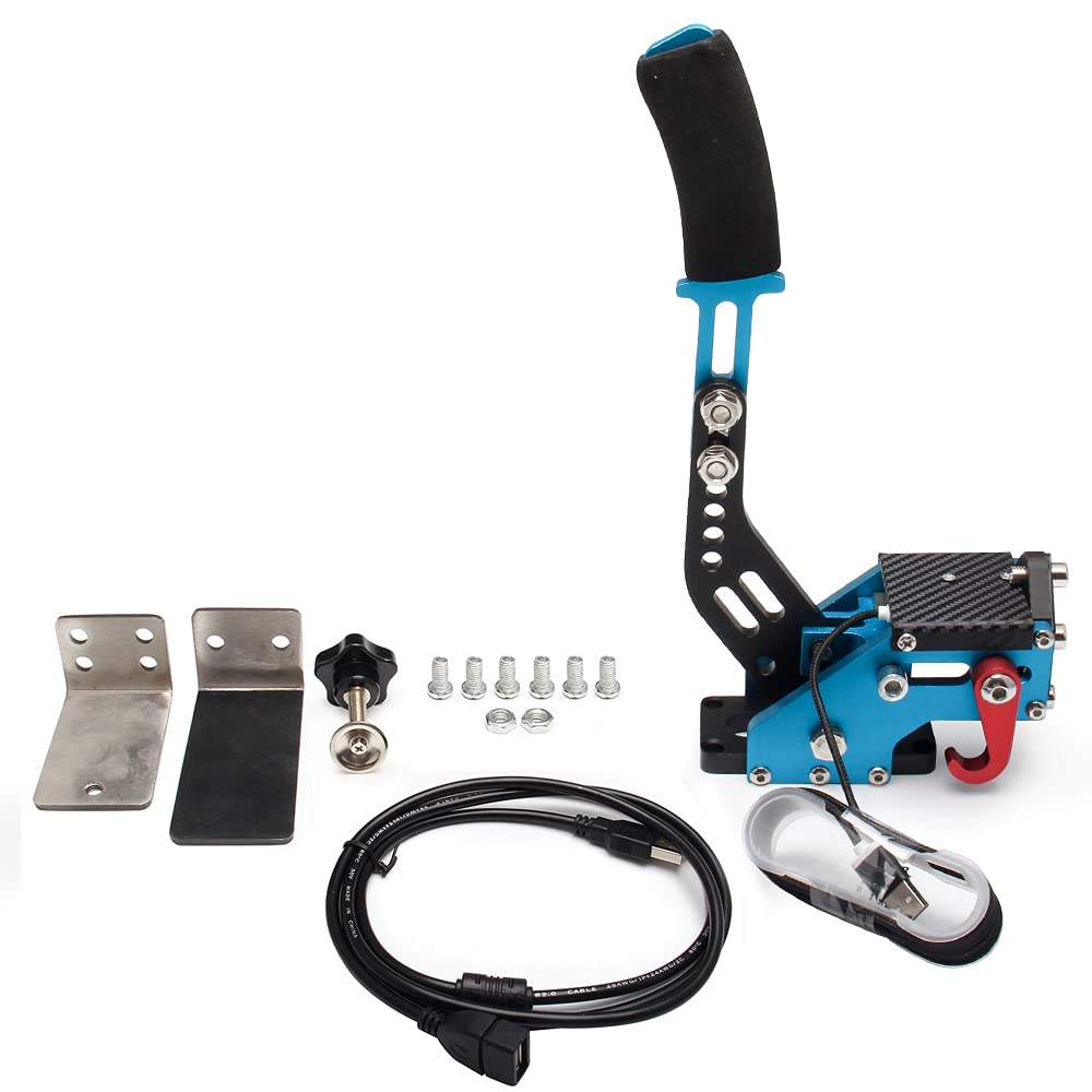 Handbremse PC Bruce & Shark 64Bit-USB-Handbremse für Rennspiele Lenkradständer G27 / G29 G920 PC Bla