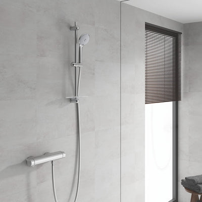 Grohe GRT 2000 THM Brause AP 1/2" +Brs.garn., Silber 600 mm mit Brauseset Single, 600 mm mit Brauses