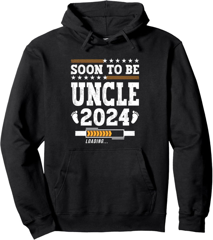 Soon To Be Uncle 2024 Loading 2024 Onkel Vatertag Pullover Hoodie