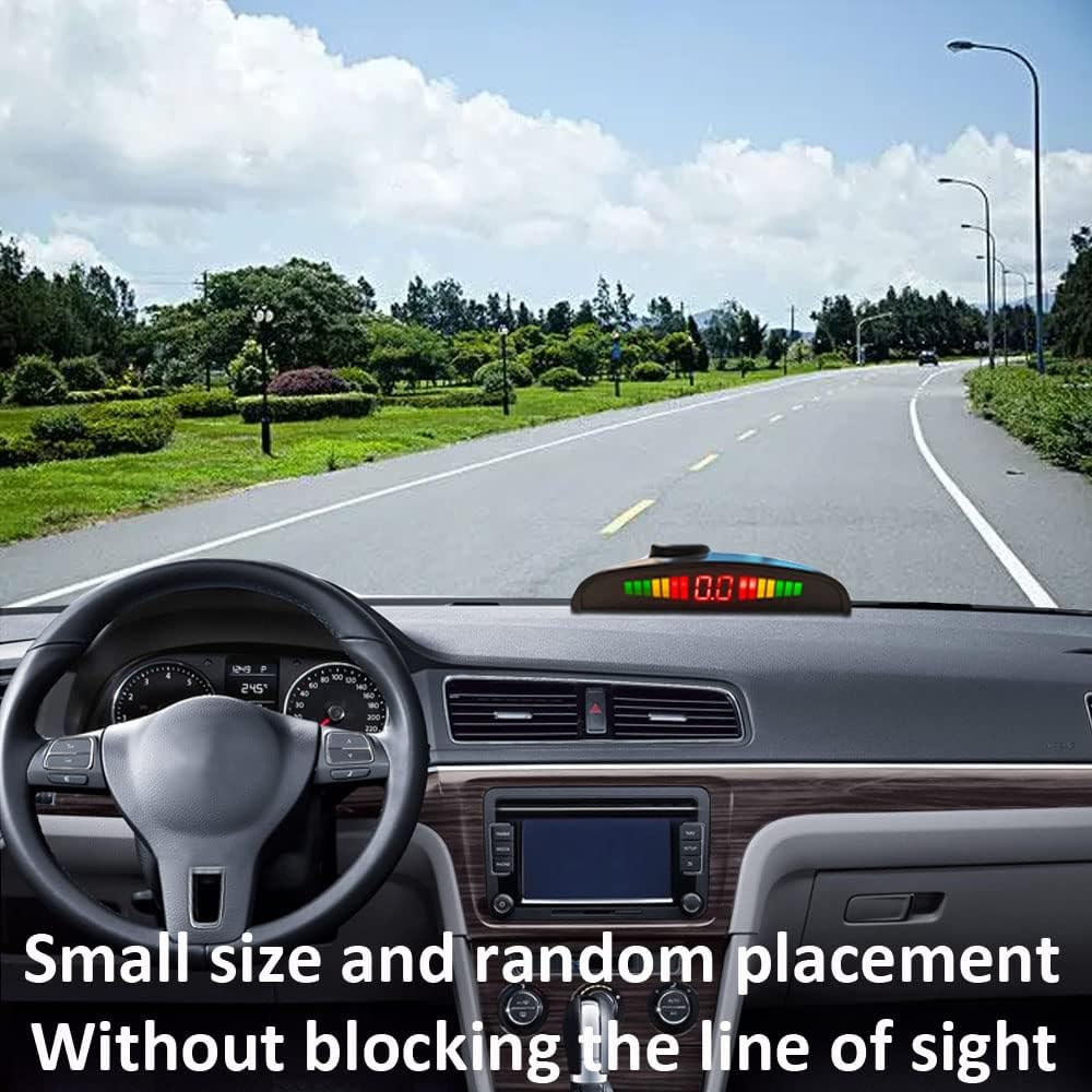 MOCNT Auto Einparkhilfe 8 Sensoren Rückfahrhilfe Kfz Rückfahrwarner Einparksystem Hinten Parksensore