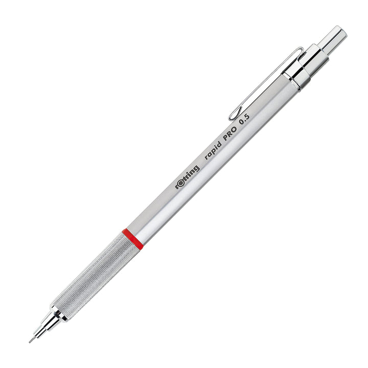 rOtring Rapid PRO Druckbleistift | 0,5 mm | Silberfarbener Schaft 0,5 mm Single Silber, 0,5 mm Singl