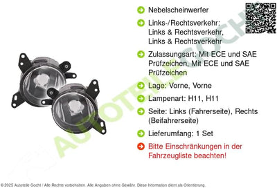 TYC 19-0808-01-9 Nebelscheinwerfer Nebelscheinwerfer, Nebelleuchten L, links, Liter