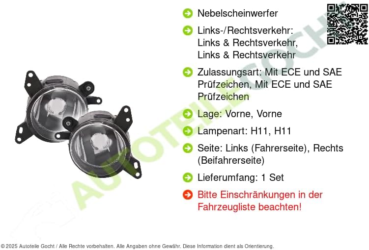 TYC 19-0808-01-9 Nebelscheinwerfer Nebelscheinwerfer, Nebelleuchten L, links, Liter