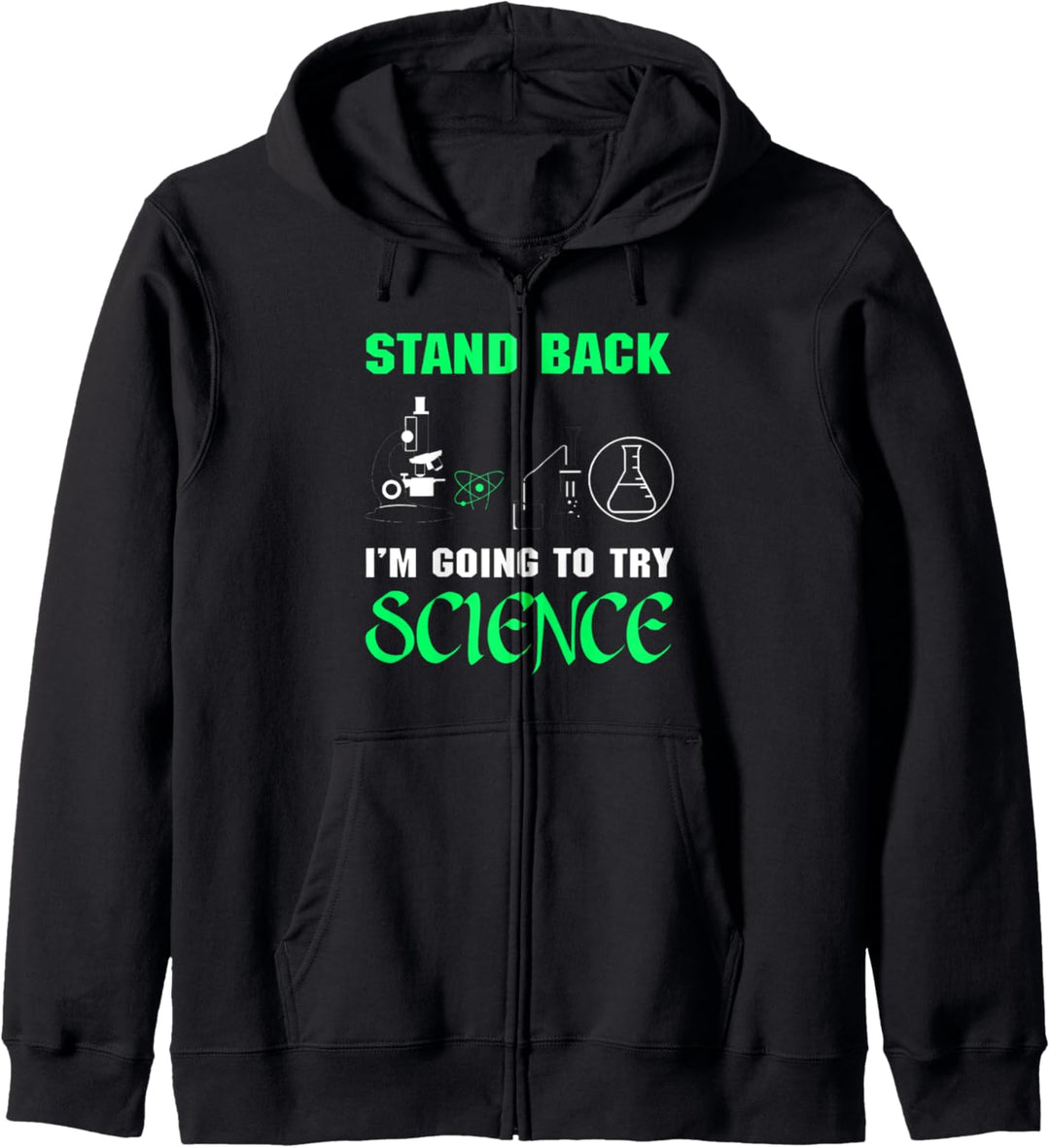 Zurücktreten für die Wissenschaft Kapuzenjacke