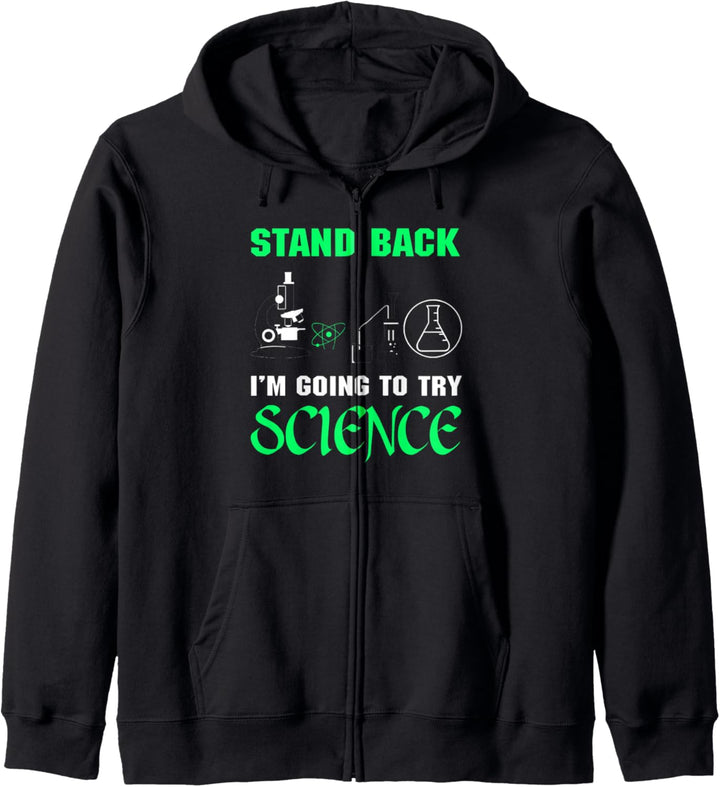 Zurücktreten für die Wissenschaft Kapuzenjacke