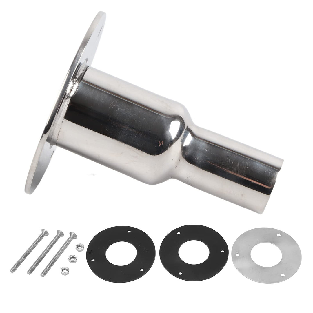 24 Mm OD Thru Hull Auspuff Skin Fitting 316 Edelstahl Spiegelpoliert Thru Hull Auspuffrohr für Heizu