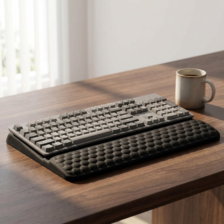 Handballenauflage Tastatur - Integrierte Tastaturauflage aus weichem Memory-Schaum, Rutschfeste Hand