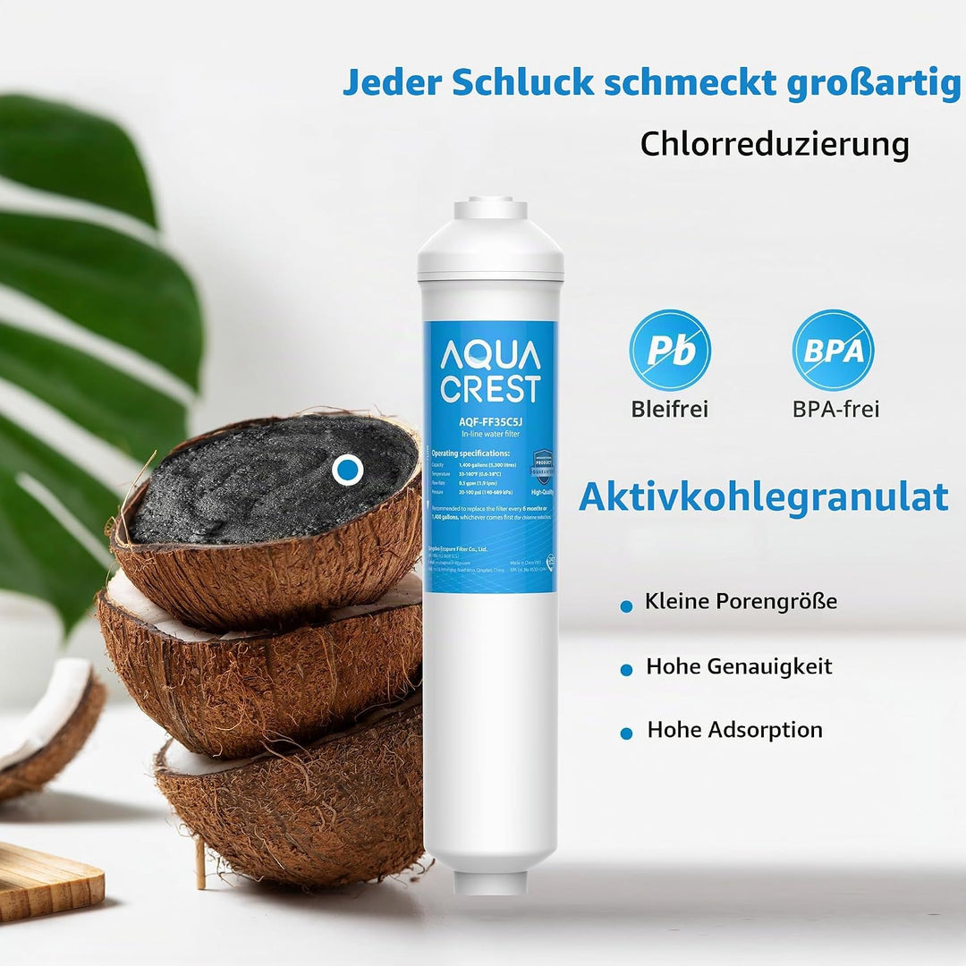 2X AQUACREST DA29-10105J Kühlschrank-Wasserfilter, Ersatz für Samsung(nur Externe) DA29-10105J HAFEX