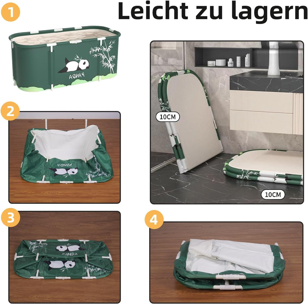 Sinbide Faltbare Badewanne Erwachsene faltbare Badewanne, tragbare und abnehmbare Badewanne, ideal f