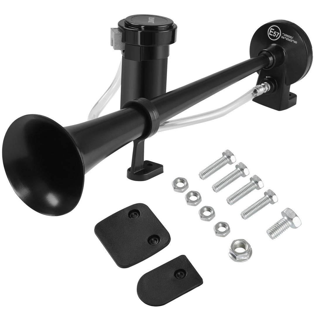 Rupse Hupe Luft Horn Kit, 150db Lufthorn Drucklufthorn auto Horn mit Kompressor für 12V PKW LKW Boot