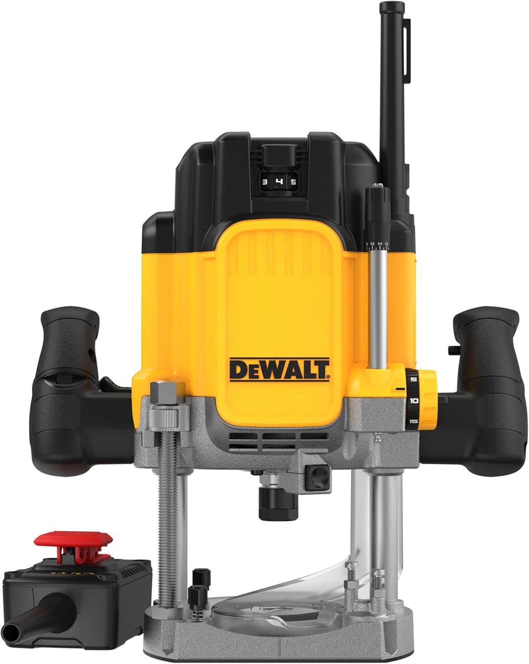 Dewalt 2.300 Watt Oberfräse DWE627KT (Leerlaufdrehzahl 9.000-22.000 min-1, Fräskorbhub 80 mm, max. F