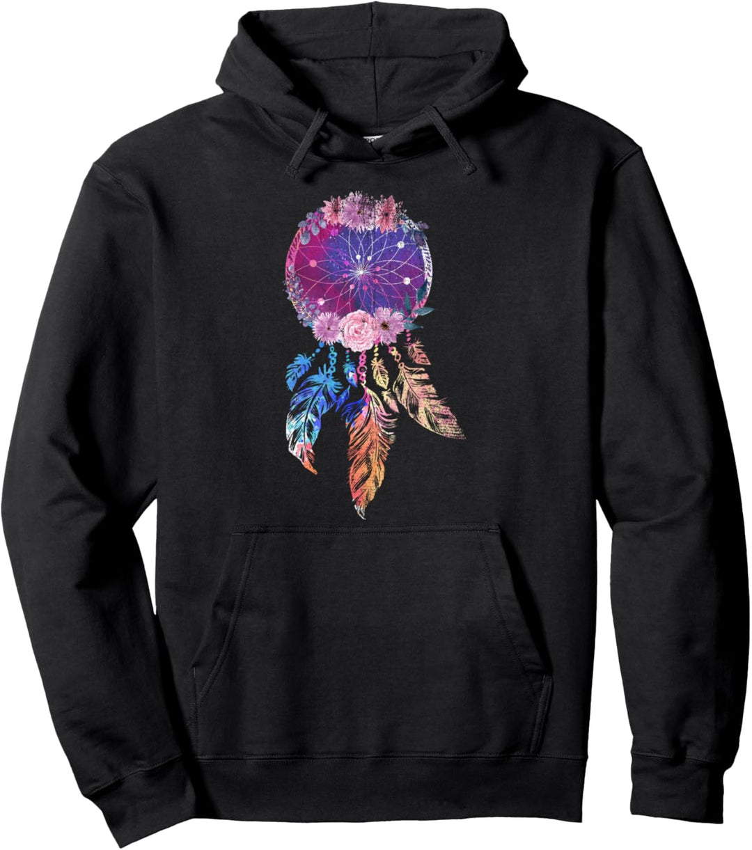 Indianer Hippie Geschenk Buntes Traumfänger Pullover Hoodie